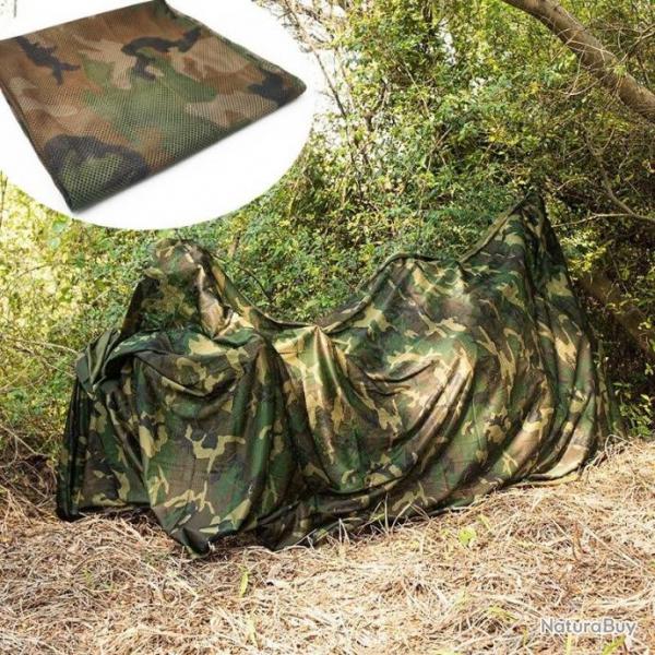 Filet de camouflage Ombrage en Maille de 1.5*3 m Style militaire Idal pour se fondre dans un cadre