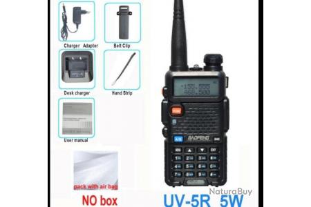 Baofeng Talkie-walkie UV-5R 65 MHz ~ 108 MHz VHF/UHF LED Double Bande FM128  Canaux Bidirectionnels - Talkies walkies (10106975)