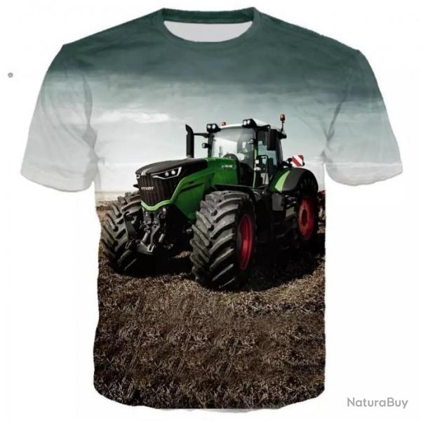 !!! LIVRAISON OFFERTE !!! Tee-shirt 3D raliste chasse pche agriculture tracteur rf 503