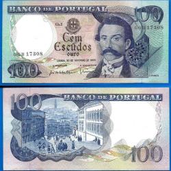 Portugal 100 Escudos 1965 Billet Escudo Castelo Branco Europe
