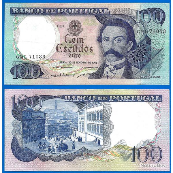 Portugal 100 Escudos 1965 Billet Escudo Castelo Branco Europe