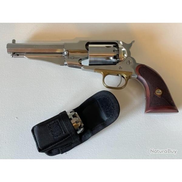 Poche de transport pour barillet de revolver  poudre noire 1858 Remington ( et colt 1851 )