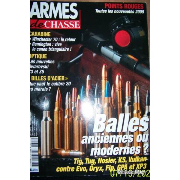 REVUE "ARMES DE CHASSE" EDITIONS LARIVIERE N35 octobre-novembre-dcembre-2009- 114 pages - 27x30 cm