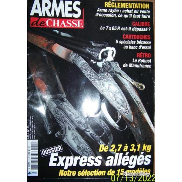 REVUE "ARMES DE CHASSE" EDITIONS LARIVIERE N33 avril-mai-juin-2009- 98 pages - 27x30 cm