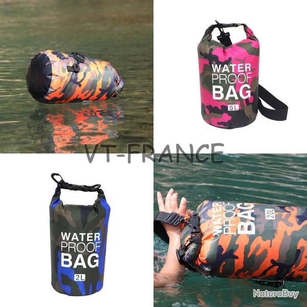 Sac Etanche Waterproof Plage Sport Voyage, Modele: 5L