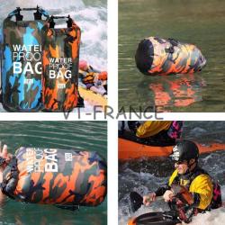 Sac Etanche Waterproof Plage Sport Voyage, Modele: 20L