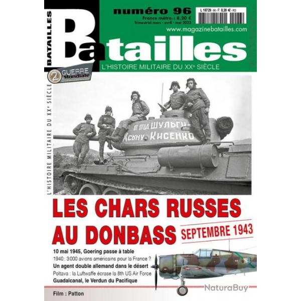 Les chars russes au Donbass, magazine Batailles 96, revue