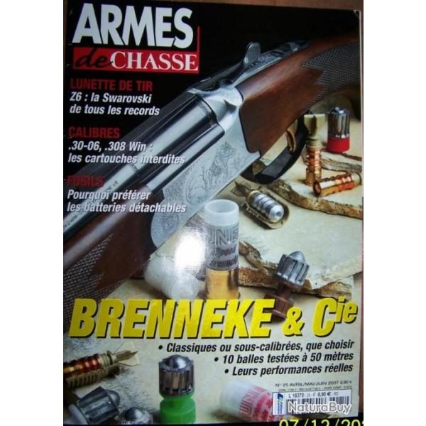 REVUE "ARMES DE CHASSE" EDITIONS LARIVIERE N25 avril-mai-juin-2007- 98 pages - 27x30 cm