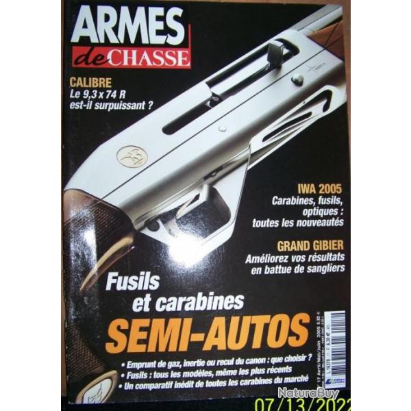 REVUE "ARMES DE CHASSE" EDITIONS LARIVIERE N17 avril-mai-juin -2005-  98 pages-27x30 cm