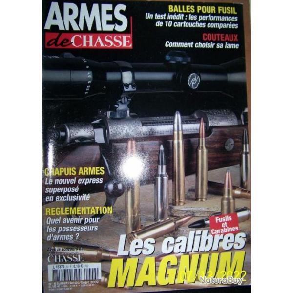 REVUE "ARMES DE CHASSE" EDITIONS LARIVIERE N6  juillet-aot-septembre -2002-  98 pages-27x30 cm