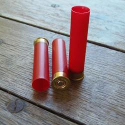 Composants rechargement 14 mm :  douilles / bourres / cartons articles neufs