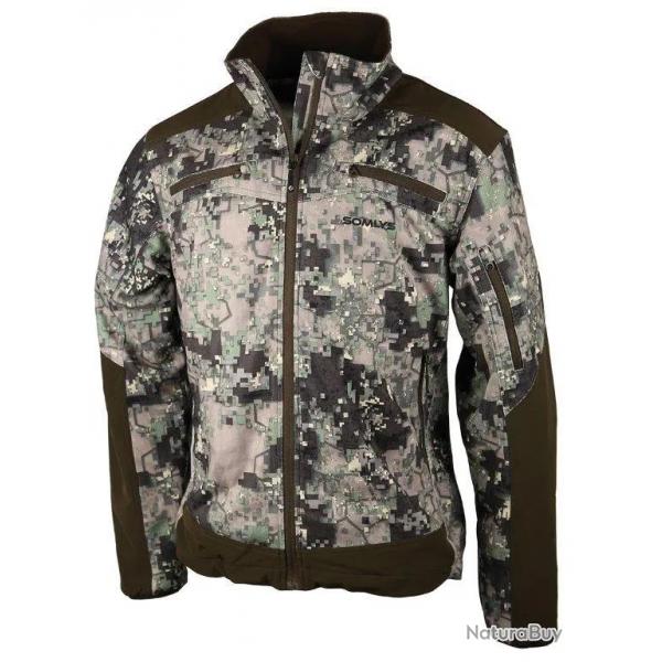 Veste De Chasse Stretch Somlys 444 Corsica Digital Vert