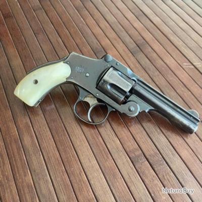 TRÈS BEAU REVOLVER SMITH & WESSON FOURTH MODEL SAFETY 38 S&W PLAQUETTES NACRE