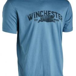 Tee shirt à manches courtes Vermont bleu Winchester