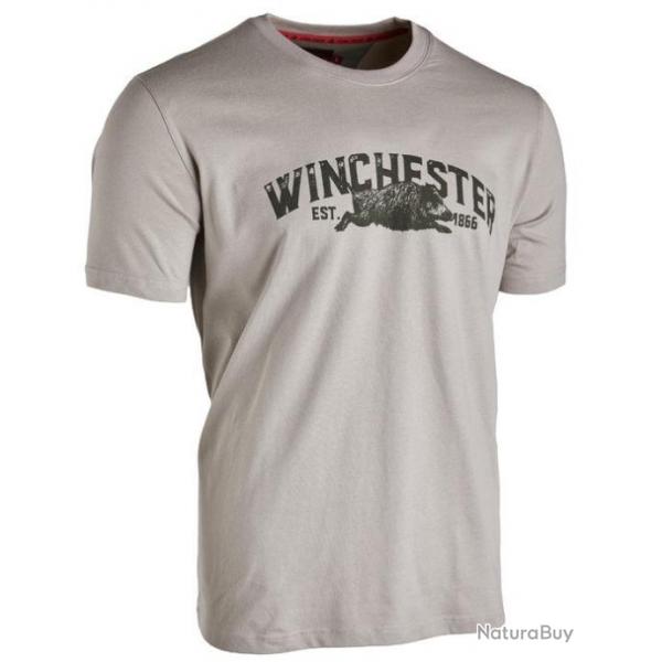 Tee shirt  manches courtes Vermont gris Winchester
