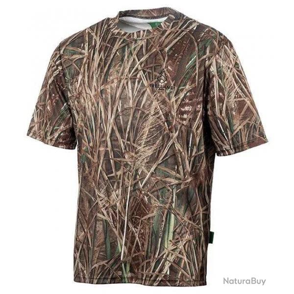T shirt De Chasse Treeland Camo Roseaux