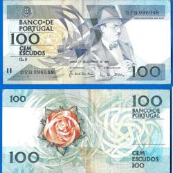 Portugal 100 Escudos 1987 Billet Escudo Pessoa Europe