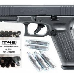 Glock 17 gen5 calibre 43 prêt a tirer (Munitions caoutchouc X50 + 5X CO2)