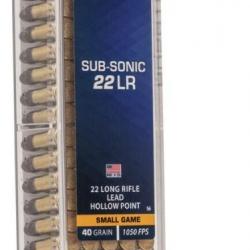 Munitions CCI 22lr Small Game Subsonic HP par 1000