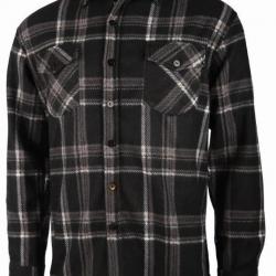 Chemise Polaire Carreaux Treeland Noire