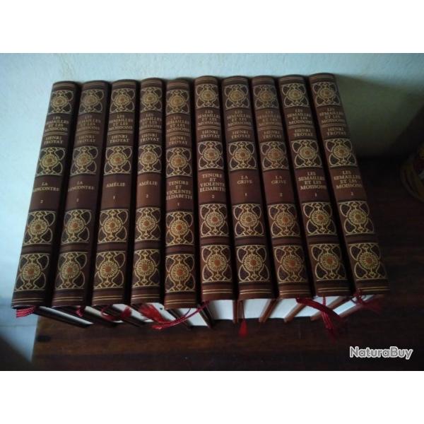 Lot 10 livres neuf , Henry Troyat , ditions Famot 1988 , les semailles et les moissons