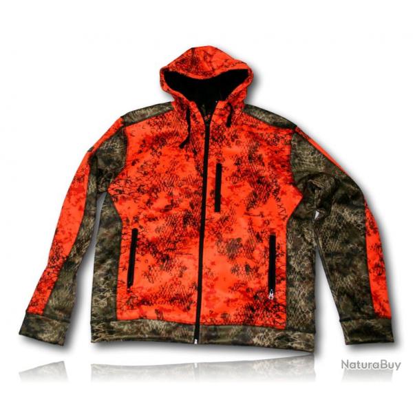 BLOUSON ZIPPE WOLF ORANGE VERNEY CARRON