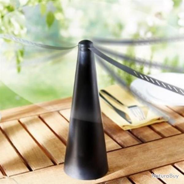Ventilateur Rpulsif Protection Anti-Insectes de Table Noir Camping Pique-Nique Jardin Intrieur Ext