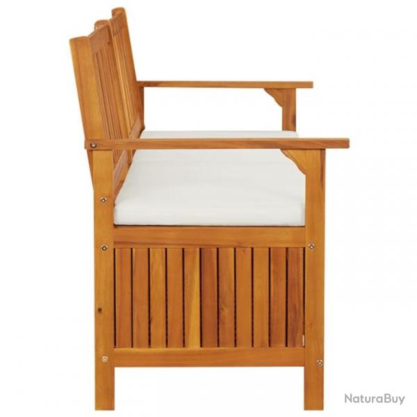 Banc de rangement avec coussin 170 cm Bois d'acacia solide 316738