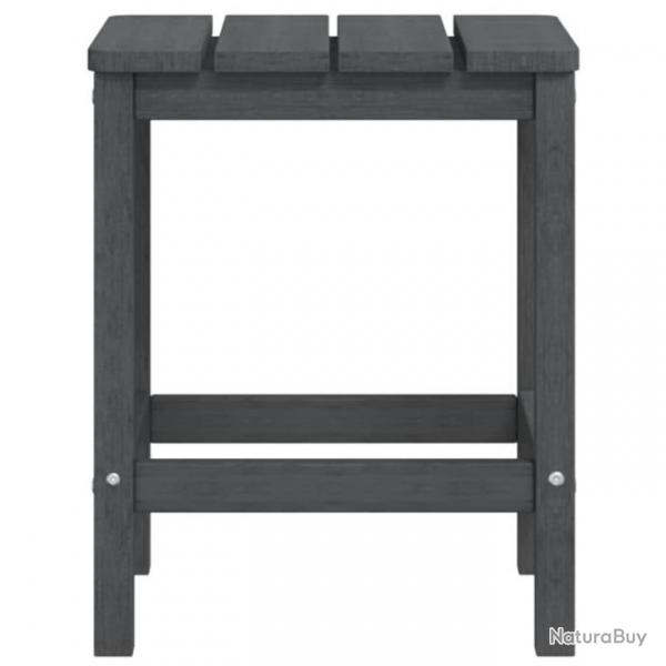 Table de jardin Adirondack Anthracite 38x38x46 cm PEHD