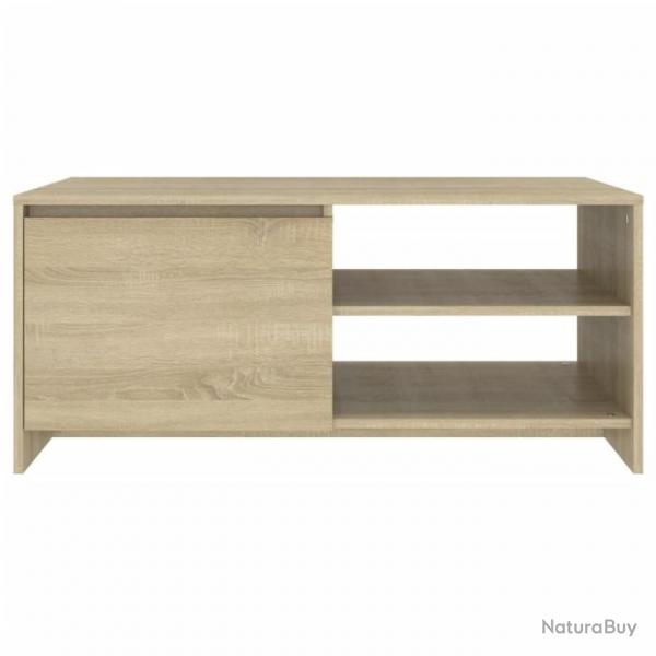 Table basse Chne sonoma 102x50x45 cm Bois d'ingnierie 809830