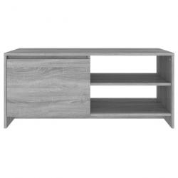 Table basse Sonoma gris 102x50x45 cm Bois d'ingénierie 813033