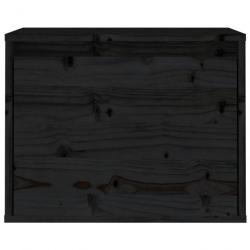 Armoire murale Noir 45x30x35 cm Bois de pin massif 813443