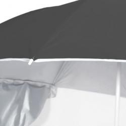 Parasol de plage avec parois latérales Anthracite 215 cm 318839