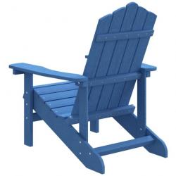 Chaise Adirondack de jardin PEHD Bleu marine 318640