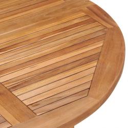 Table à dîner de jardin pliable Ø110x75 cm Bois massif de teck 318479