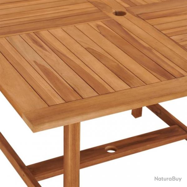 Table  dner de jardin 110x110x75 cm Bois massif de teck 318477