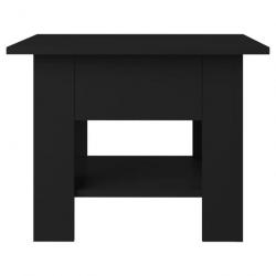 Table basse Noir 55x55x42 cm Aggloméré 810263