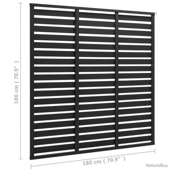 Panneau de clôture WPC 180x180 cm Noir 318111 - Accessoires divers