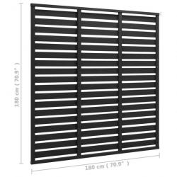 Panneau de clôture WPC 180x180 cm Noir 318111