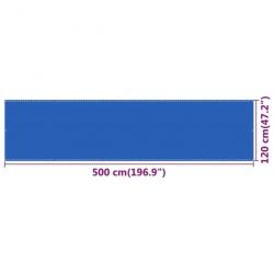 Écran de balcon Bleu 120x500 cm PEHD 310990