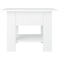 Table basse Blanc 55x55x42 cm Aggloméré 810262