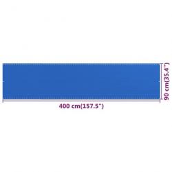 Écran de balcon Bleu 90x400 cm PEHD 310985