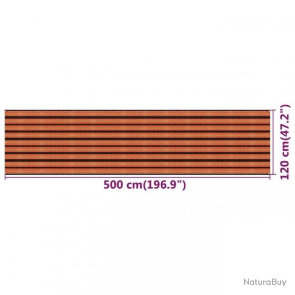 cran de balcon Multicolore 120x500 cm PEHD 310906