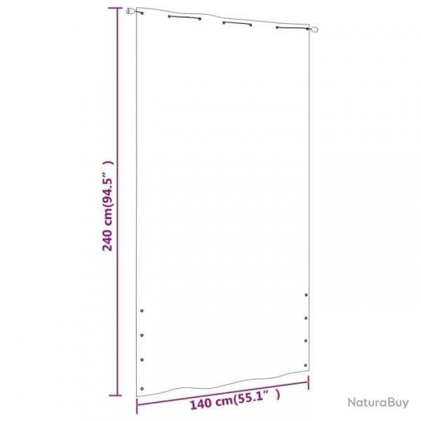 cran de balcon Terre cuite 140x240 cm Tissu Oxford 148521