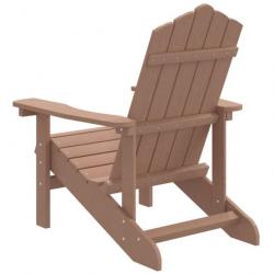 Chaise Adirondack de jardin PEHD Marron 318639