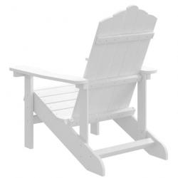 Chaise Adirondack de jardin PEHD Blanc 318637