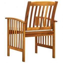 Chaises à dîner de jardin 2pcs et coussins Bois d'acacia massif 312128