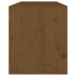 Armoire murale Marron miel 80x30x35 cm Bois de pin massif