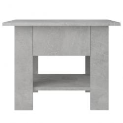 Table basse Gris béton 55x55x42 cm Aggloméré 810266