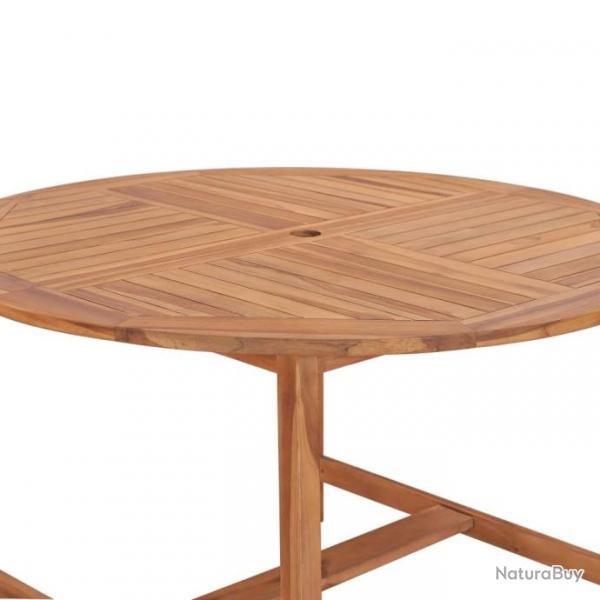 Table de salle  manger de jardin 110x75cm Bois massif de teck 318476